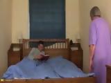 Horny Granny Fucked Younger Man after Bath