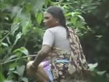 Indian Mature Woman Taped Peeing In Forest
