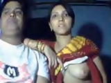 My Indian girlfriend love to show tits on cam