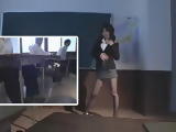 Busty Japanese MILF Teacher Strips at Classroom and Doing Titjob To One Of The Students