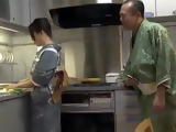 Father In Law Gets Horny When He Saw Sons Wife Making Him Lunch In The kitchen
