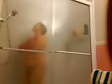 Wife getting in the shower