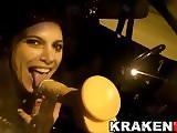 Krakenhot - Crazy girl in public sucking a dildo in the car