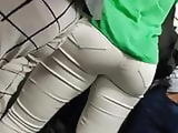 Huge ass white pants muscular secretary candid