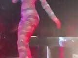 Zara Larsson teasing while preforming at her concert